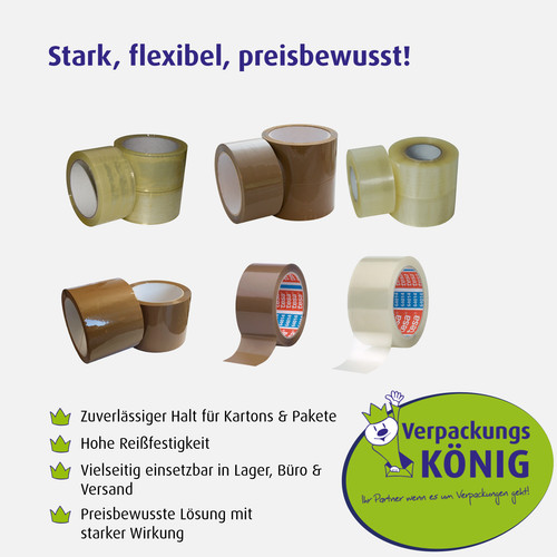 Klebeband braun transparent - pp,